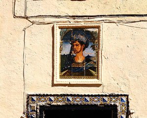 Carreaux de céramique avec le portrait d