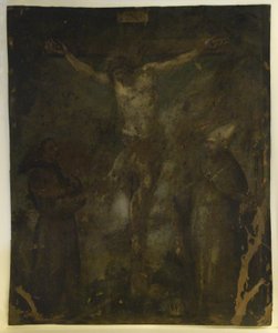 Crucifixion (Madonna au verso) - School Spanish