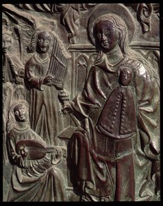 Notre-Dame de Guadalupe avec des anges