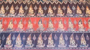 Peintures murales dans la chapelle Buddhaisawan, palais de Wang Na - School Thai