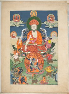 Add. Or. 3056, Un des 12 dessins représentant des divinités tibétaines par un artiste tibétain, probablement à Lhassa, c.1800 - School Tibetan