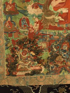 Détail du Troisième Panchen Lama Losan Penden Yeshe - School Tibetan