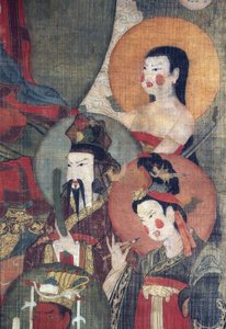Culture tibétaine : Le Bouddha Tejaprabha entouré de divinités planétaires - School Tibetan