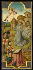 Saint François recevant les stigmates; (verso) Christ au jardin de Gethsémani, vers 1470