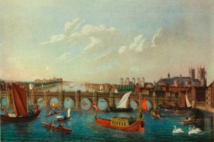 La barge royale sur la Tamise, Londres, vers 1751, 1947. - School of Samuel Scott