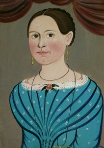 Femme en robe bleue, vers 1840 - School of William Matthew Prior
