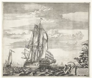 Navire amiral Goto Predestinatsia La Providence de Dieu construit par Pierre le Grand à Voronej, 1700 - Schoonebeek