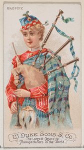 Cornemuse, de la série Instruments de musique N82 pour les cigarettes Duke, 1888