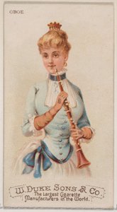 Hautbois, de la série Instruments de musique N82 pour les cigarettes Duke, 1888
