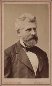 Portrait du violoncelliste et compositeur Georg Goltermann 1824-1898, vers 1880 - Schwerin . Photo studio Edmund Behncke