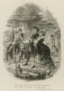 Scène des Essais moraux, par Alexander Pope (gravure) - Scottish School