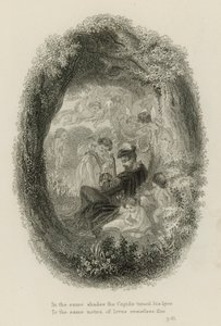 Scène de Windsor Forest, par Alexander Pope (gravure) - Scottish School