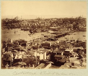 Panorama surplombant Istanbul et le Bosphore, vers 1890