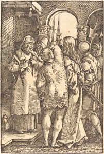 Christ devant Caïphe - Sebald Beham
