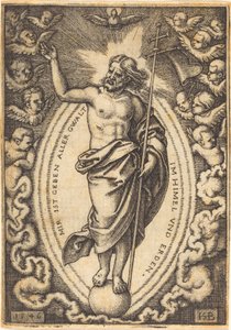 Christ sur le globe - Sebald Beham