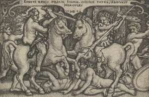 Hercule enlevant Iole, des Travaux d