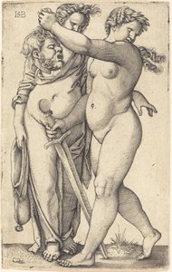 Judith marchant vers la gauche, et sa servante - Sebald Beham