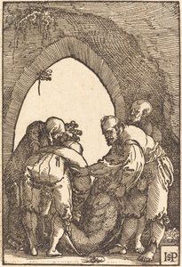 La Mise au tombeau - Sebald Beham