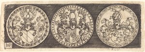 Trois médailles avec armoiries - Sebald Beham