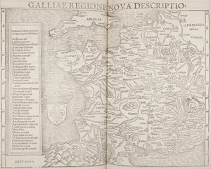 Cosmographia, détail de Galliae - Sebastian Munster