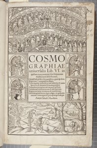 Page de titre de Cosmographia, 1544 - Sebastian Munster