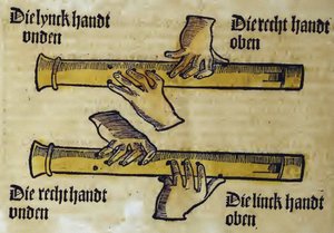 Duo de flûtes à bec (de Musica getutscht par Sebastianus Virdung)