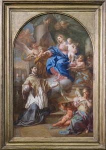 Madone avec Enfant et Saint Jean de Népomucène - Sebastiano Conca