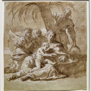 Repos pendant la fuite en Égypte - Sebastiano Ricci