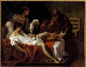Saint Antoine de Padoue avertissant un jeune homme qui s