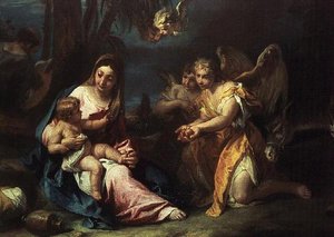 Le repos pendant la fuite en Égypte - Sebastiano Ricci