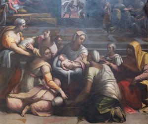 La Nativité de la Vierge - Sebastiano del (c.1485 1547) Piombo