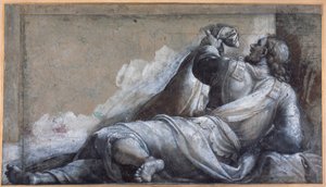 Un apôtre allongé - Sebastiano del (c.1485 1547) Piombo