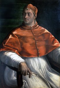 Portrait de Clément VII (Jules de Médicis) (1478 - 1534). Peinture de Sebastiano del Piombo. Naples, Gallerie di Capodimonte - Sebastiano del (c.1485 1547) Piombo