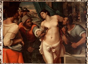 Le martyre de sainte Agathe de Sicile - Sebastiano del (c.1485 1547) Piombo