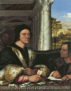 Portrait de Ferry Carondelet (1473-1528) avec son secrétaire - Sebastiano del Piombo