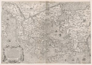 Speculum Romanae Magnificentiae : Carte de la Grèce, milieu du 16e siècle - Sebastiano di Re