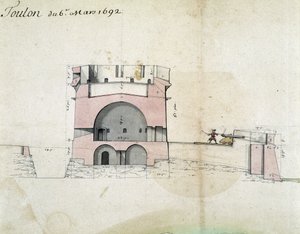 Fortification de Toulon par Vauban le 06/03/1692 - Sebastien Le Prestre de Vauban