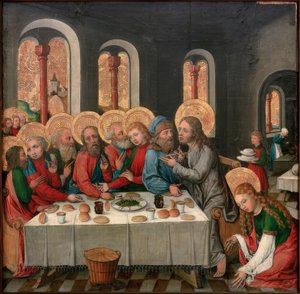 La visite du Christ chez Lazare - Seeschwäbischer Meister