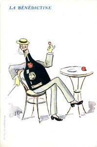 Publicité française pour la liqueur Bénédictine - Sem