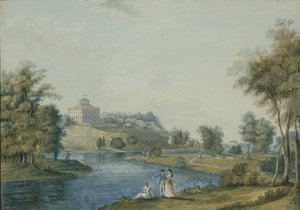 Vue du domaine de campagne Sivoritsy, avant 1792 - Semyon Fyodorovich Shchedrin