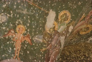 Anges du Jugement dernier, XIVe siècle (détail) - Serbian School