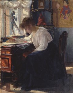 Dans un bureau - Sergei Arsenevich Vinogradov