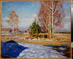 Paysage de printemps - Sergei Arsenevich Vinogradov