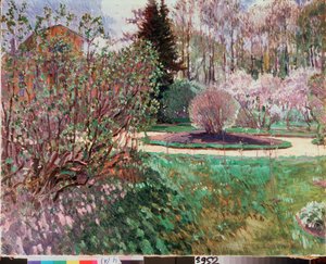 Un jardin, printemps - Sergei Arsenevich Vinogradov