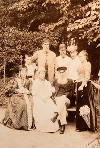 La famille du poète Yakov Petrovich Polonsky visitant le poète Afanasy Afanasievich Fet - Sergei Dmitrievich Botkin