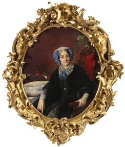 Portrait de la princesse Isabella Adamovna Gagarina 1800-1886, née comtesse Walewska, années 1850 - Sergei Konstantinovich Zaryanko