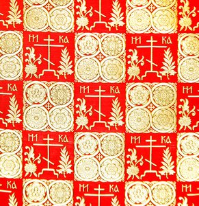 Satin demi-soie de la manufacture Olovyanishnikov, début du 20e siècle - Sergei Vashkov