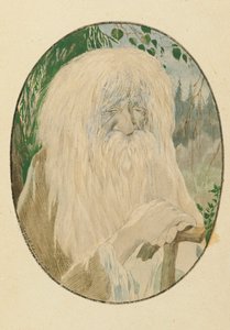 Leshy. Illustration du poème Ruslan et Ludmila par A. Pouchkine, 1921-1926 - Sergei Vasilevich Chekhonin