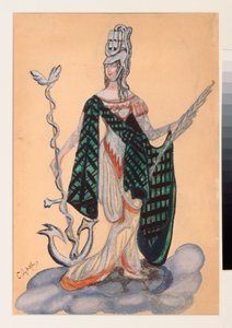 Costume préparatoire pour la pièce de théâtre "Le triomphe des États" de A. Bobrishchev-Pouchkine - Sergei Yurevich Sudeikin