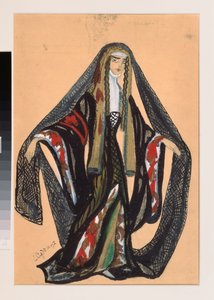 Costume préparatoire pour la pièce de théâtre "Le triomphe des États" de A. Bobrishchev-Pouchkine - Sergei Yurevich Sudeikin